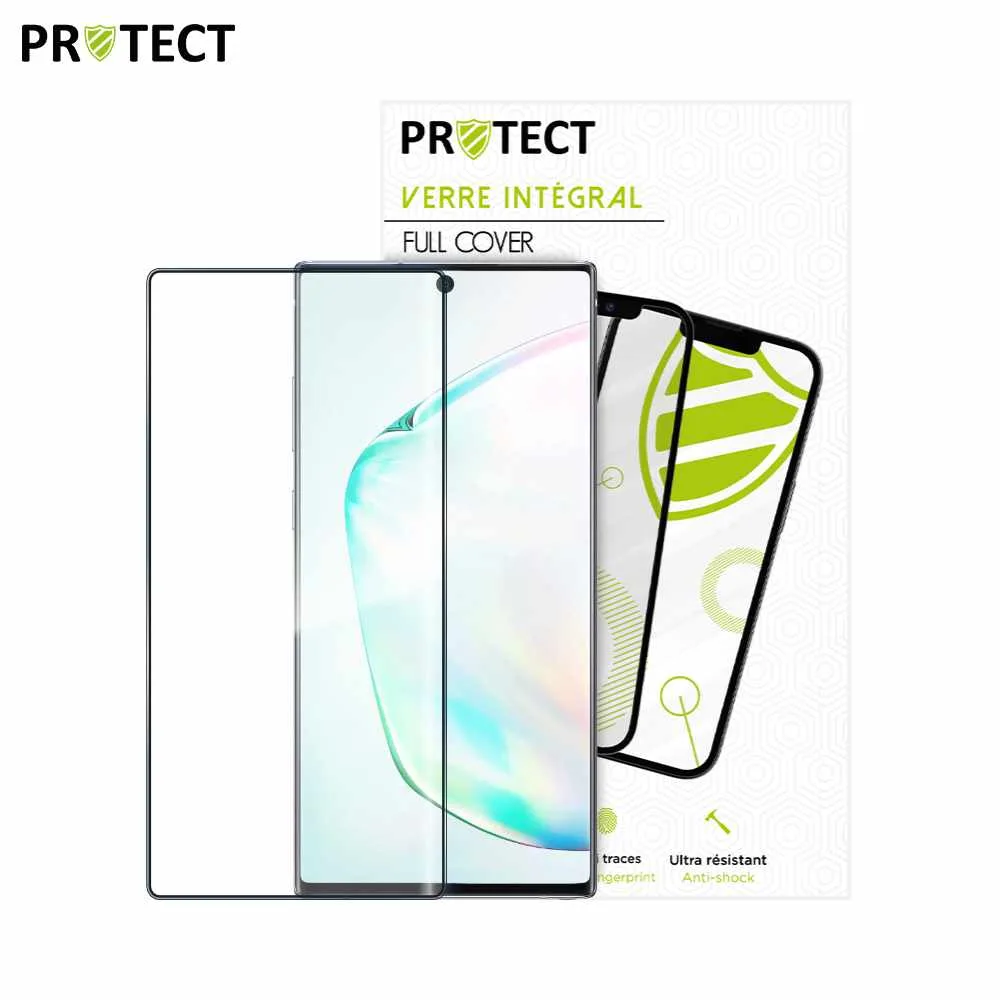 Verre Trempé Intégral PROTECT pour Samsung Galaxy Note 10 Plus N975 Noir — vue 2