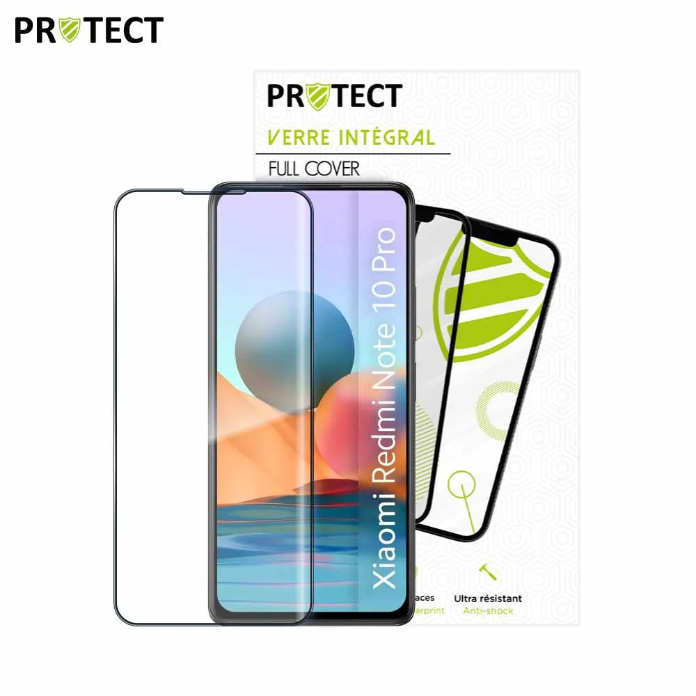 Verre Trempé Intégral PROTECT pour Xiaomi Redmi Note 10 Pro 4G Noir — vue 2