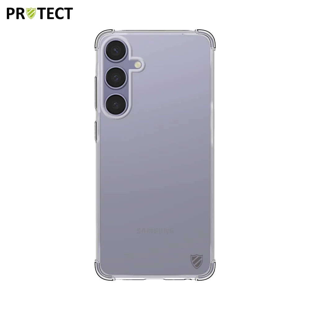 Pack de 10 Coques Silicone Renforcée PROTECT pour Samsung Galaxy S24 5G S921 Bulk Transparent — vue 2