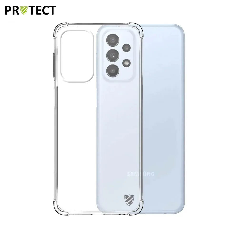 Coque Silicone Renforcée PROTECT pour Samsung Galaxy A23 5G A236 & Galaxy A23 4G A235 Transparent