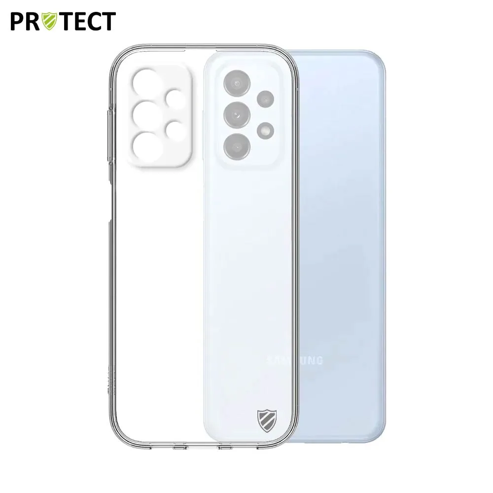 Pack de 10 Coques Silicone PROTECT pour Samsung Galaxy A23 5G A236 & A23 4G A235 Bulk Transparent