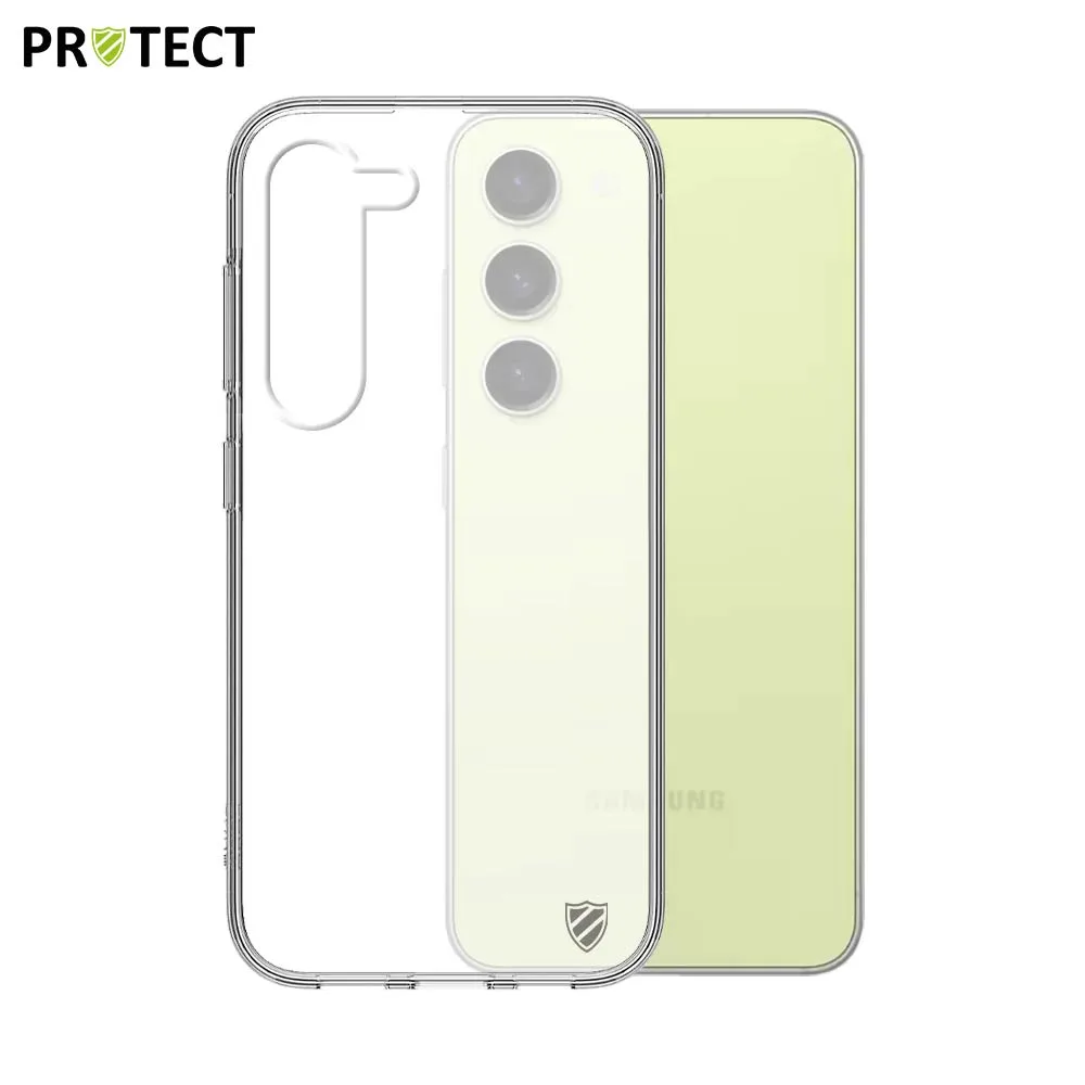 Pack de 10 Coques Silicone PROTECT pour Samsung Galaxy S23 5G S911 Bulk Transparent