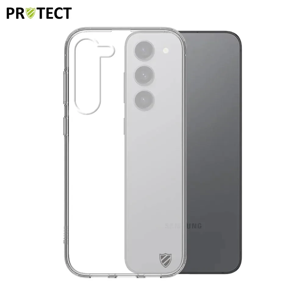 Pack de 10 Coques Silicone PROTECT pour Samsung Galaxy S23 Plus 5G S916 Bulk Transparent