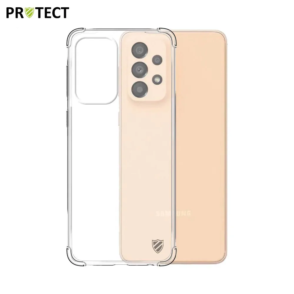 Pack de 10 Coques Silicone Renforcée PROTECT pour Samsung Galaxy A33 5G A336 Bulk Transparent