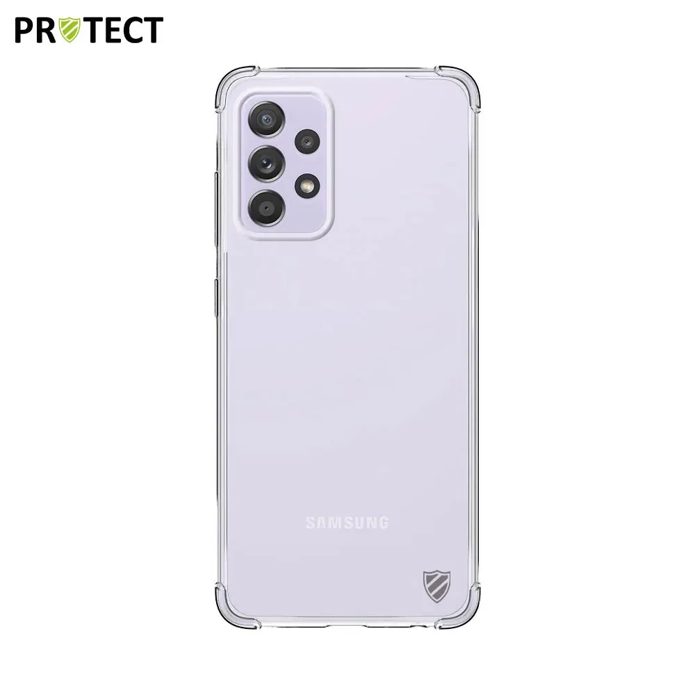 Pack de 10 Coques Silicone Renforcée PROTECT pour Samsung Galaxy A52 5G A526 & A52 4G A525 Bulk Transparent — vue 2