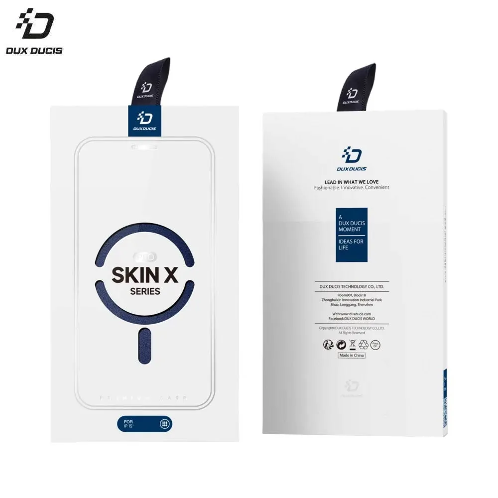 Housse de Protection Skin X Pro Dux Ducis pour Apple iPhone 15 MagSafe Bleu — vue 3