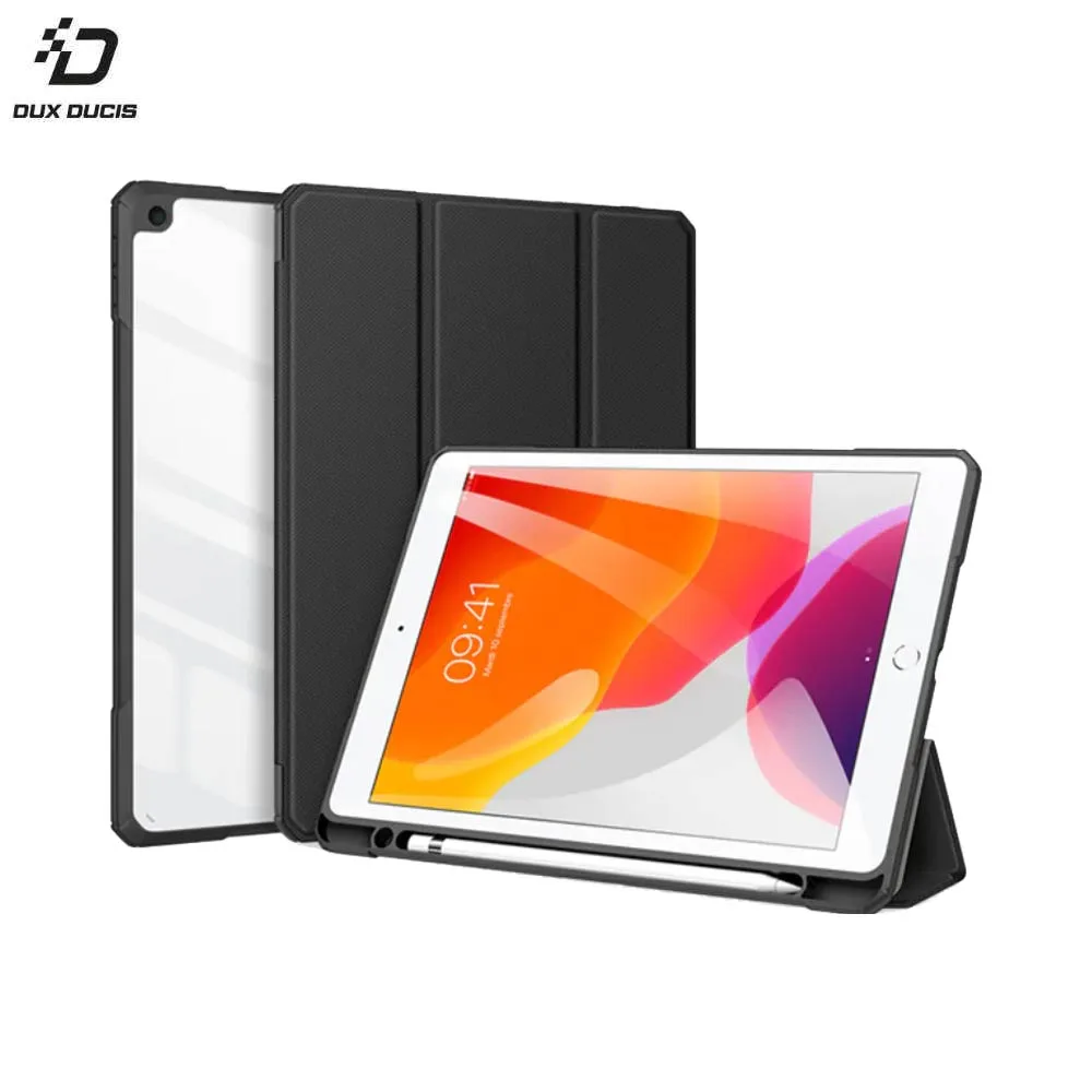 Housse de Protection Toby Dux Ducis pour Apple iPad 7/iPad 8 A2197/A2198/A2200/A2270/A2428/A2429/A2430 Noir