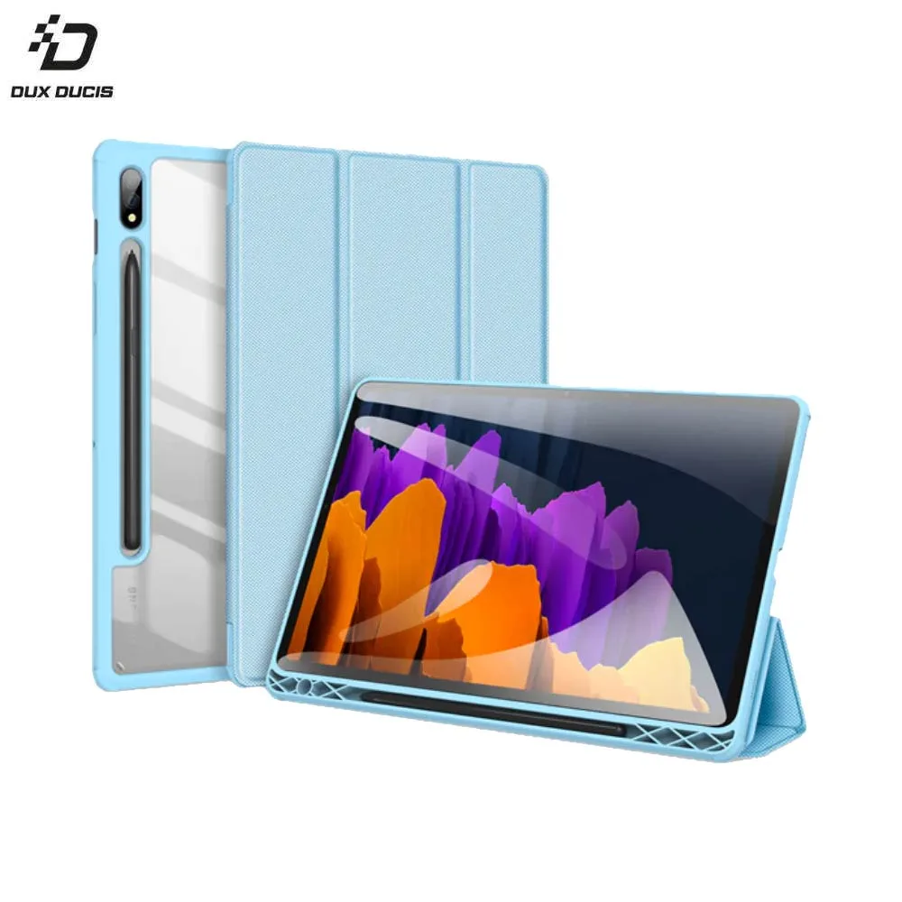 Housse de Protection Toby Dux Ducis pour Samsung Galaxy Tab S7 Wi-Fi T870 & S7 4G T875 Bleu