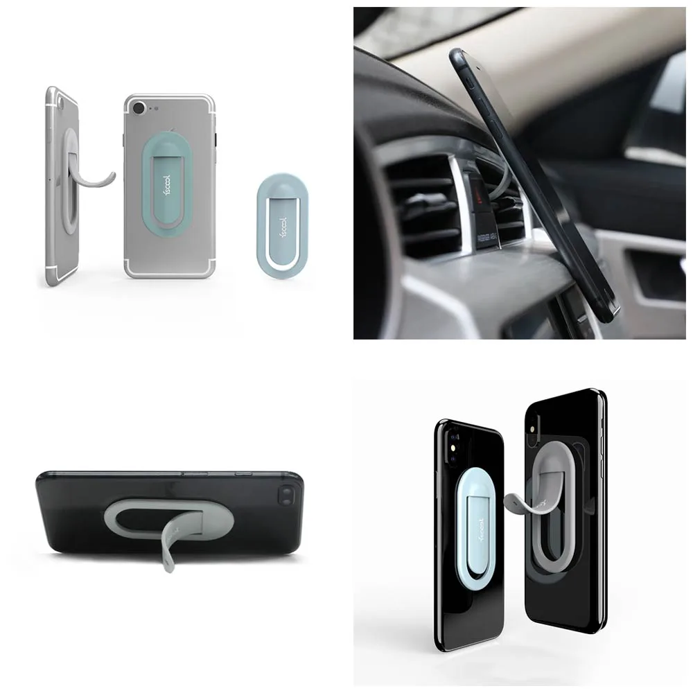 Support Smartphone Silicone fscool M1 Plus (Bureau et Voiture) Rose
