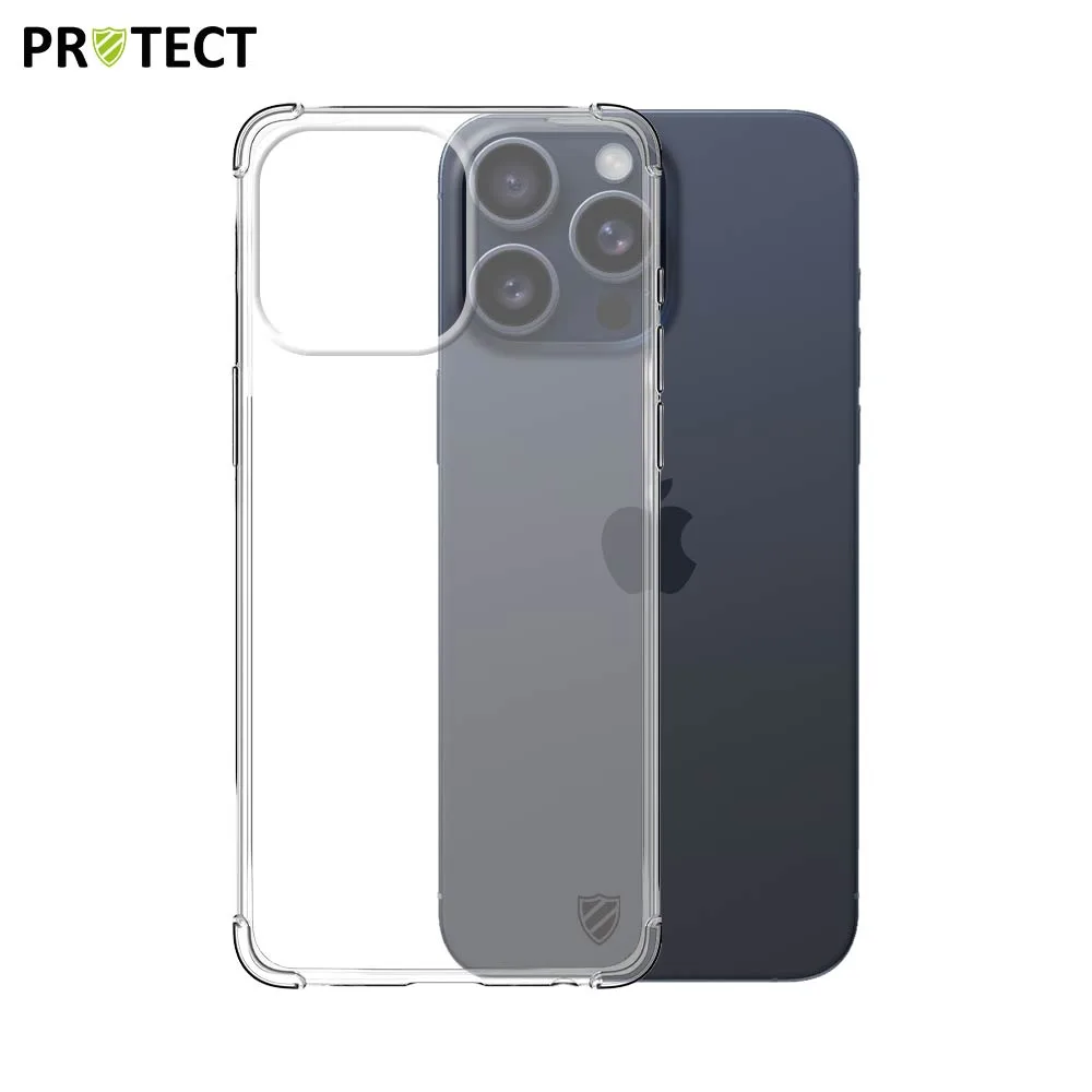 Coque Silicone Renforcée PROTECT pour Apple iPhone 15 Pro Max Transparent