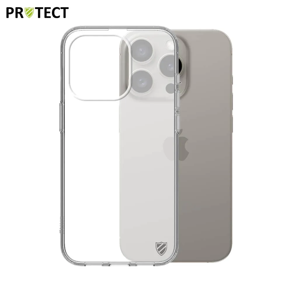 Pack de 10 Coques Silicone PROTECT pour Apple iPhone 15 Pro Bulk Transparent