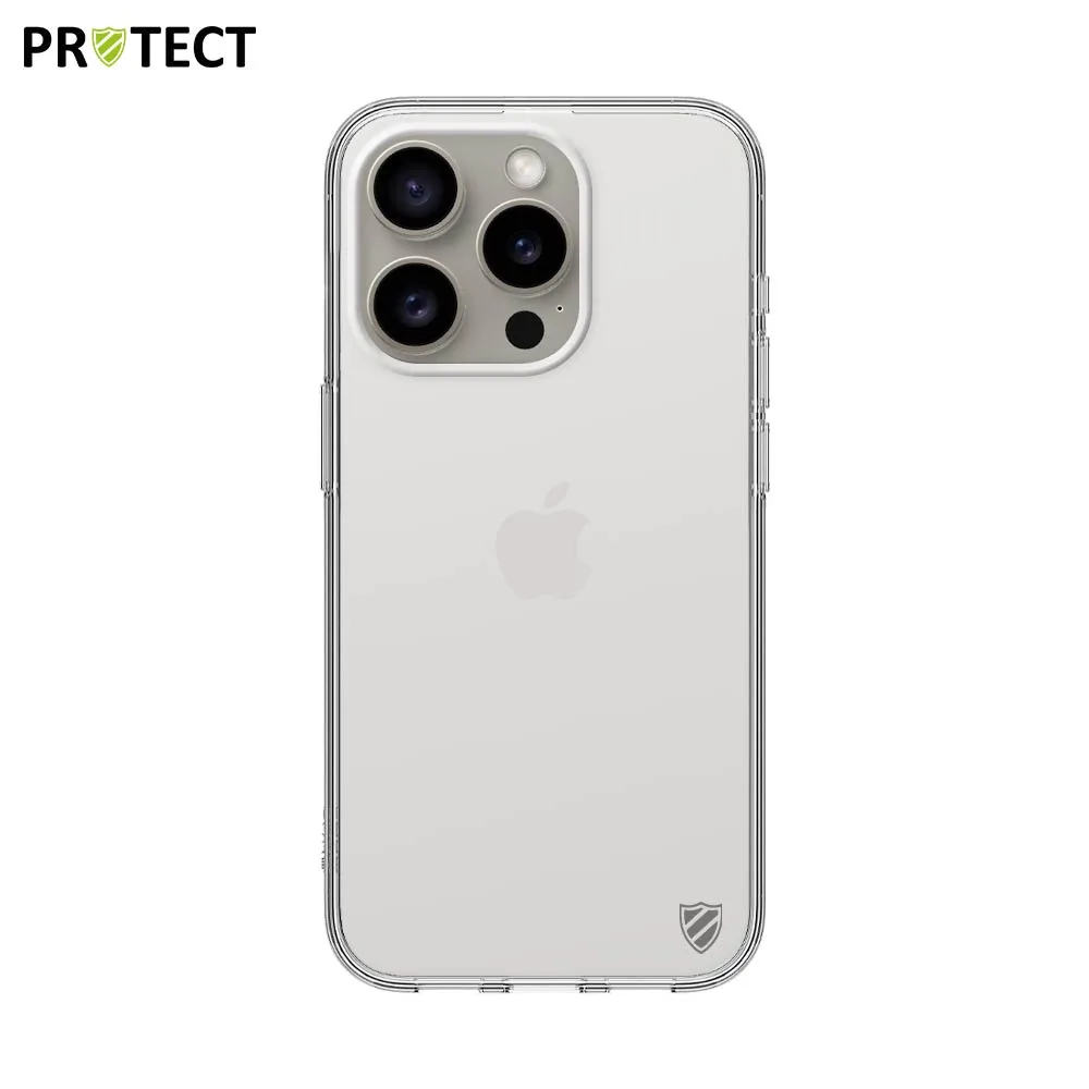 Pack de 10 Coques Silicone PROTECT pour Apple iPhone 15 Pro Bulk Transparent — vue 2