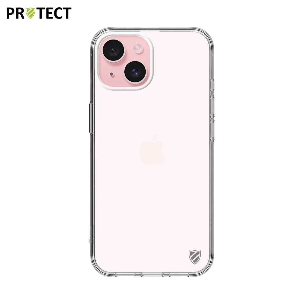 Pack de 10 Coques Silicone PROTECT pour Apple iPhone 15 Bulk Transparent — vue 2