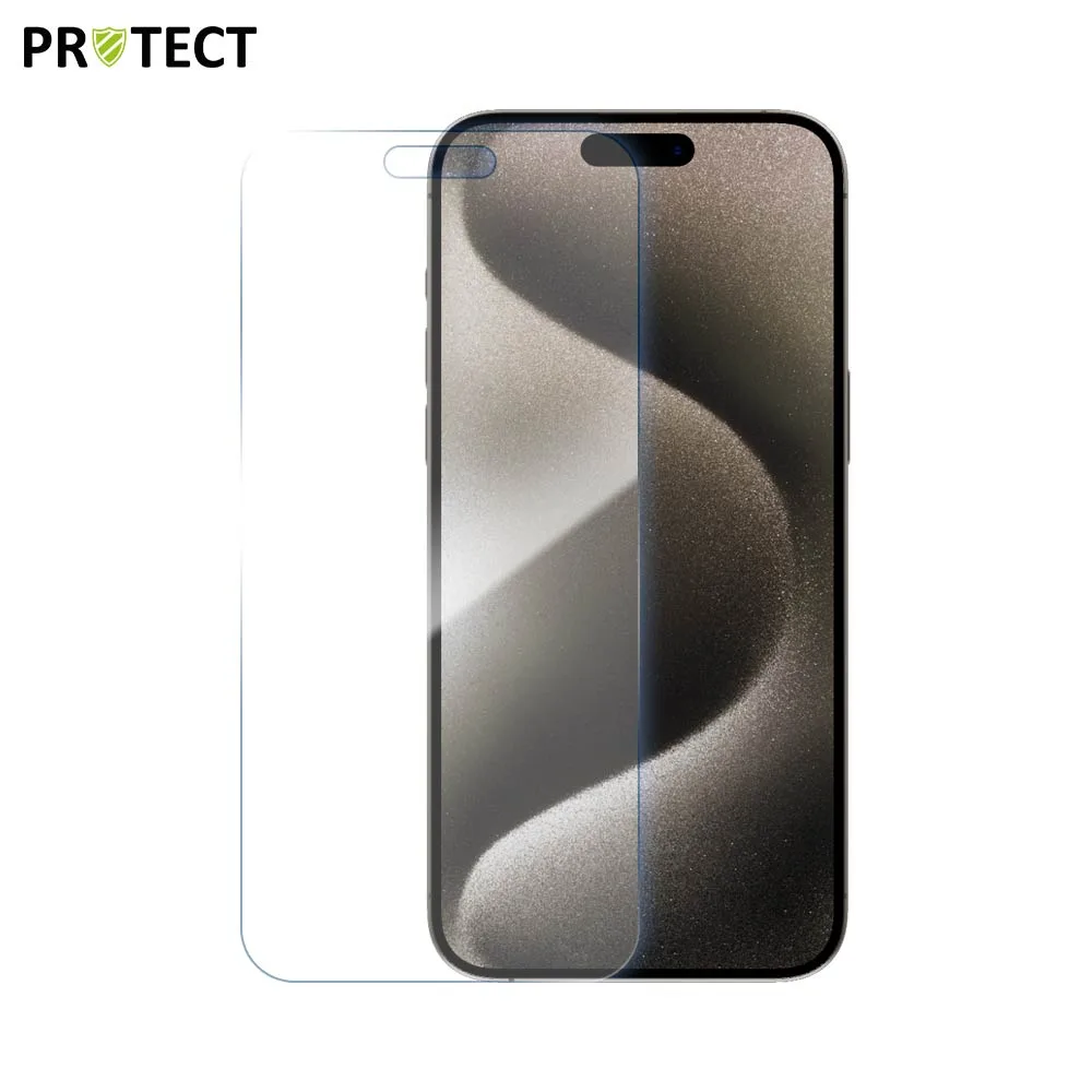 Verre Trempé Classique PROTECT pour Apple iPhone 15 Pro Transparent