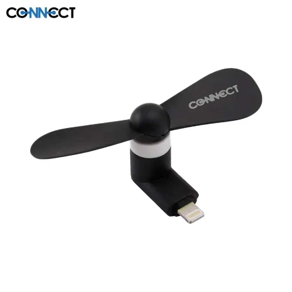 Ventilateur pour Smartphone CONNECT Lightning Noir
