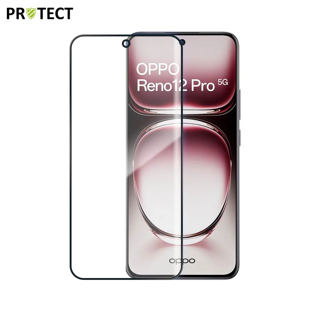 Verre Trempé Intégral PROTECT pour OPPO Reno 12 Pro 5G Noir