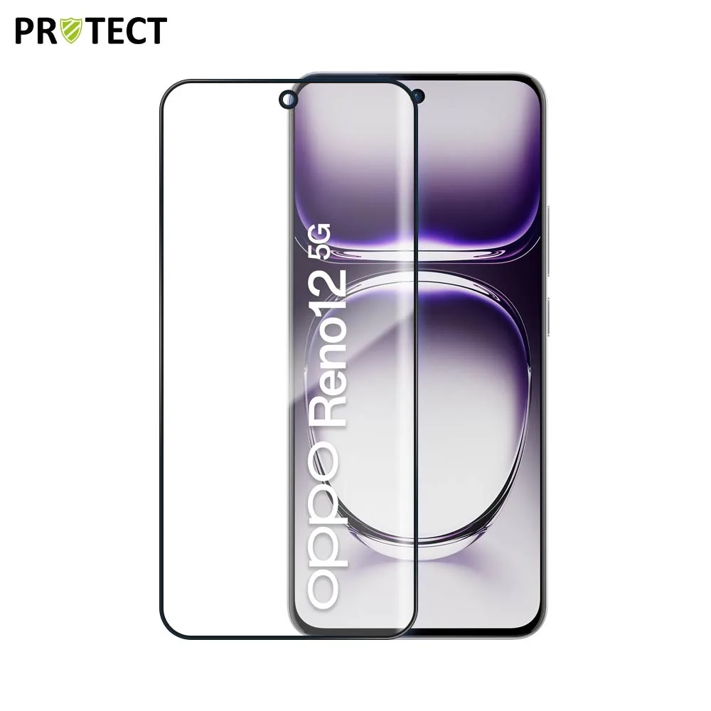 Verre Trempé Intégral PROTECT pour OPPO Reno 12 5G Noir