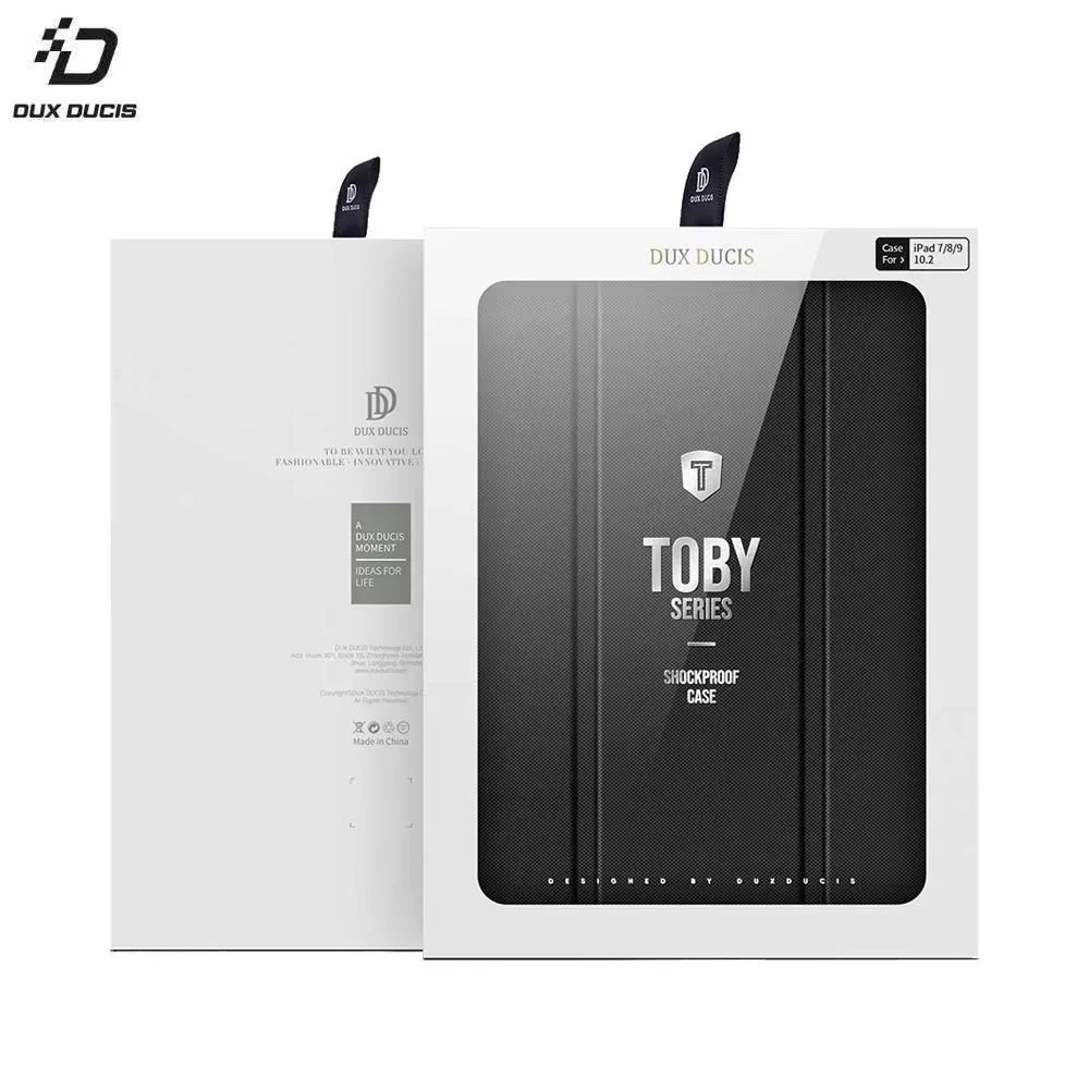 Housse de Protection Toby Dux Ducis pour Apple iPad 7/iPad 8 A2197/A2198/A2200/A2270/A2428/A2429/A2430 Bleu — vue 2
