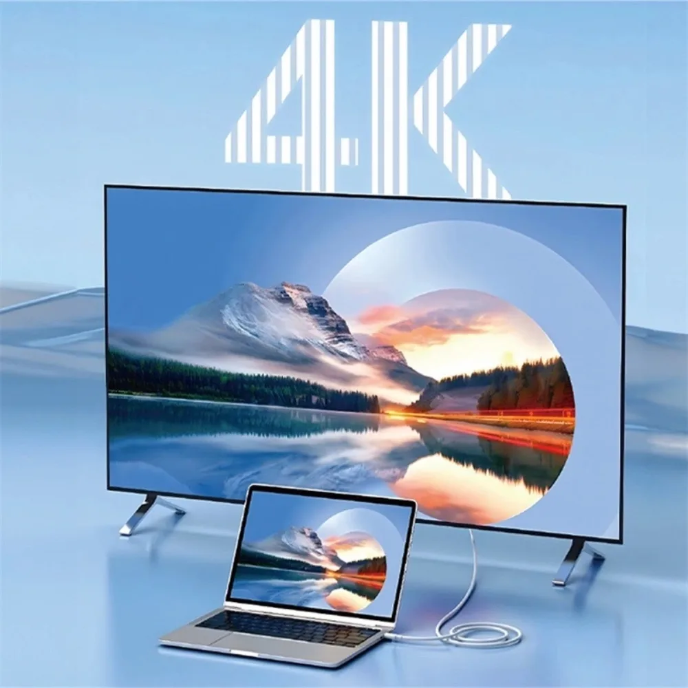 Câble USB-C vers HDMI Wiwu 1.8m Blanc — vue 3