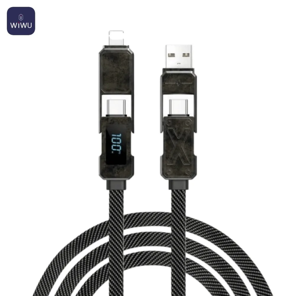 Câble Data Multi Wiwu Wi-C039 (USB + Type-C vers Type-C + Lightning) 15cm