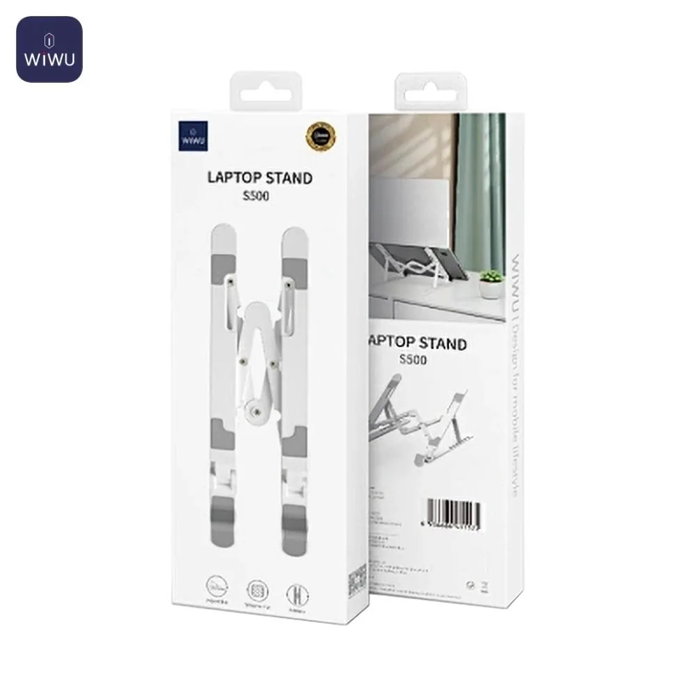 Support pour Ordinateur Portable Wiwu S500 Pliable Blanc