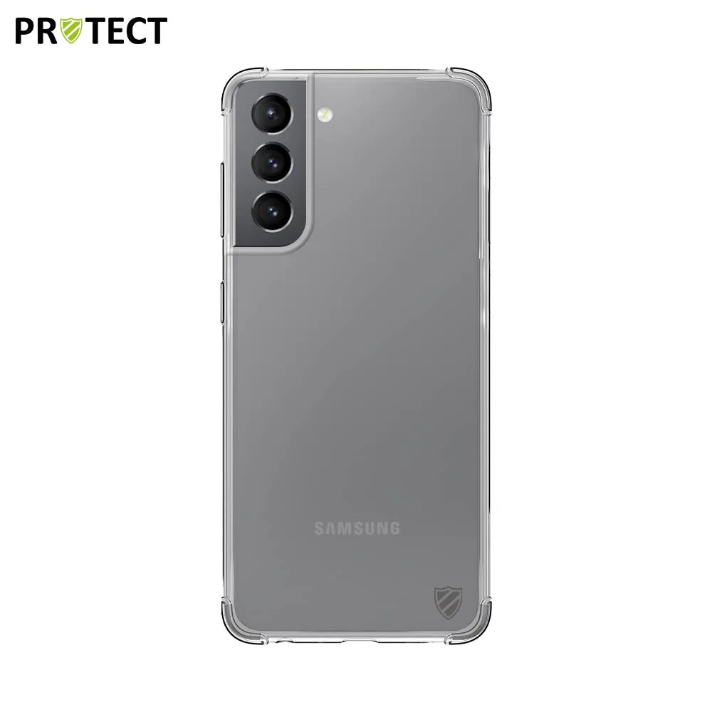 Coque Silicone Renforcée PROTECT pour Samsung Galaxy S21 5G G991 Transparent — vue 2