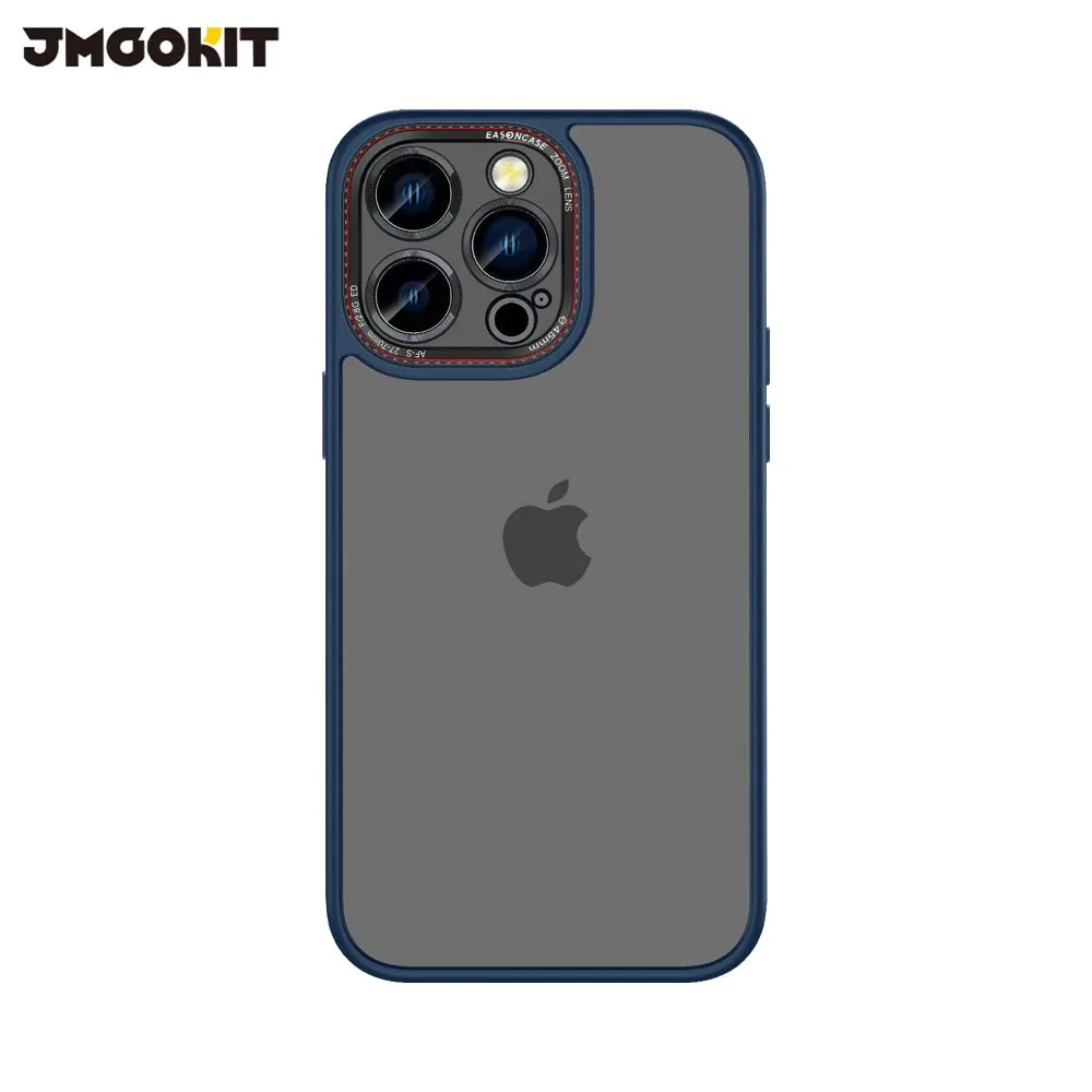 Coque Canon Lens JMGOKIT Apple iPhone 16 Pro Bleu