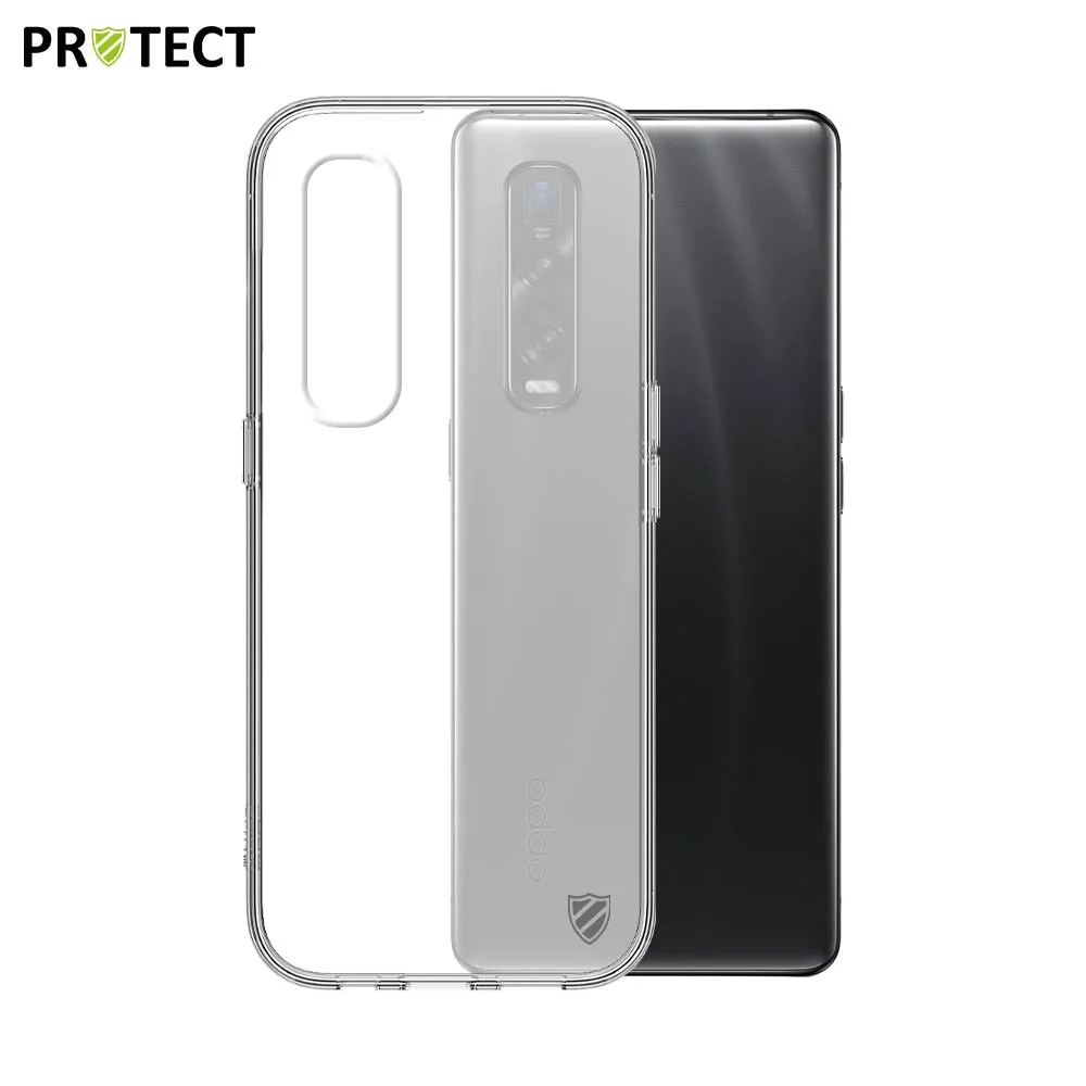 Coque Silicone PROTECT pour OPPO Find X2 Pro Transparent