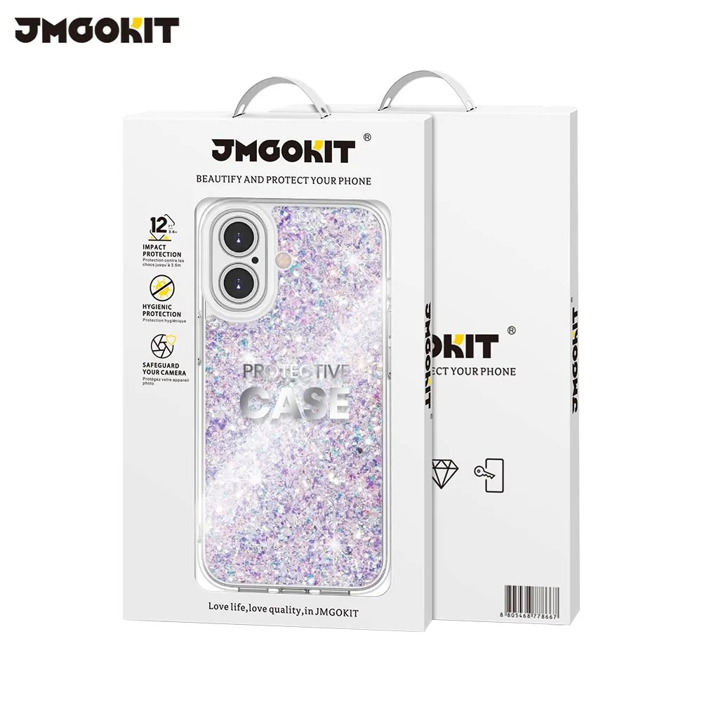 Coque de Protection Twinkle JMGOKIT pour Apple iPhone 16 Plus Argent — vue 2