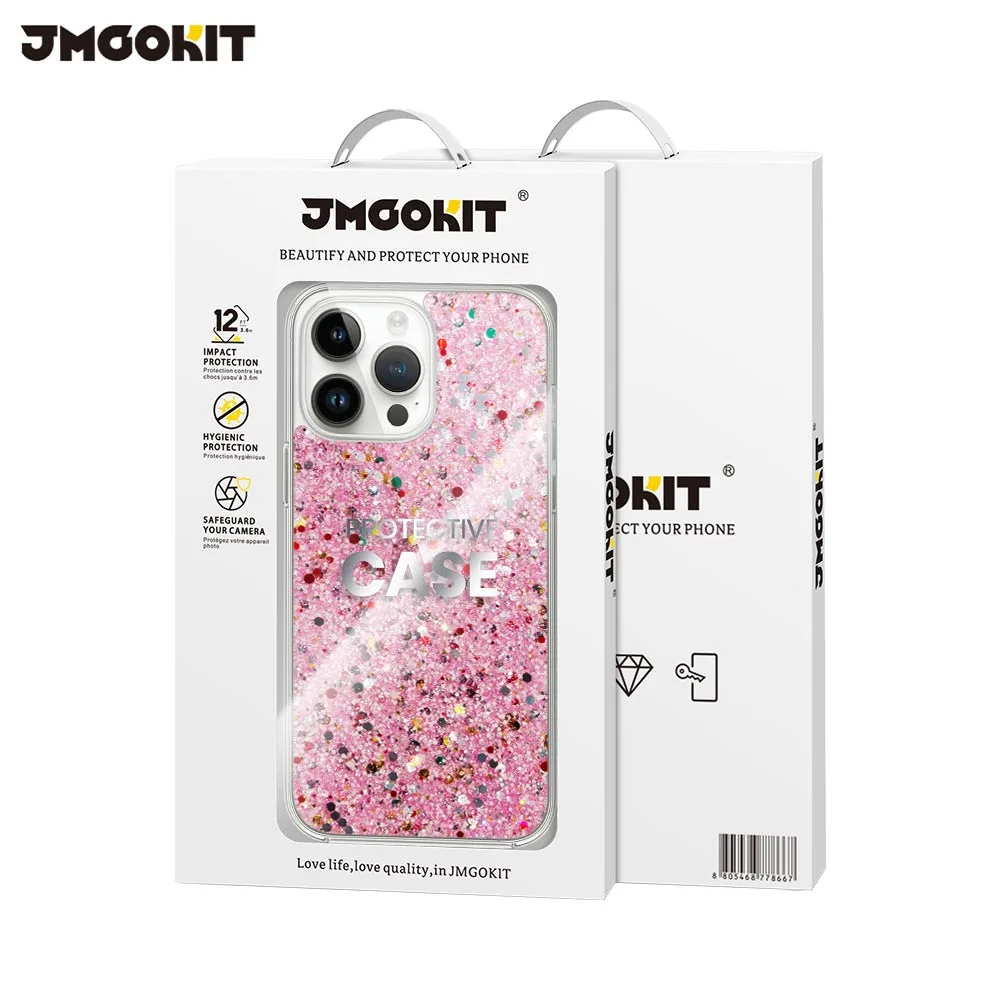 Coque de Protection Twinkle JMGOKIT pour Apple iPhone 16 Pro Max Rose