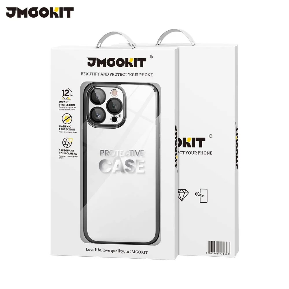 Coque de Protection Crystal Glass JMGOKIT pour Apple iPhone 16 Pro Max Bleu — vue 2