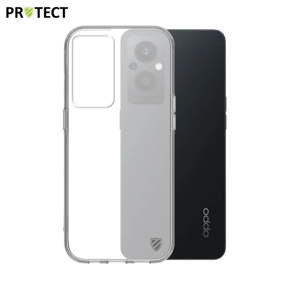 Coque Silicone PROTECT pour OPPO Reno 8 Lite 5G Transparent