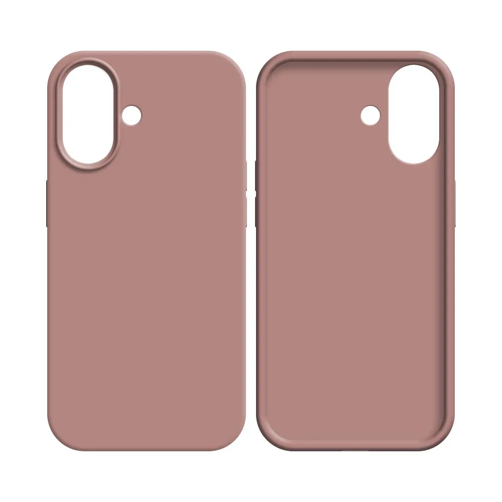 Coque Silicone Compatible pour Apple iPhone 16 Plus Rose