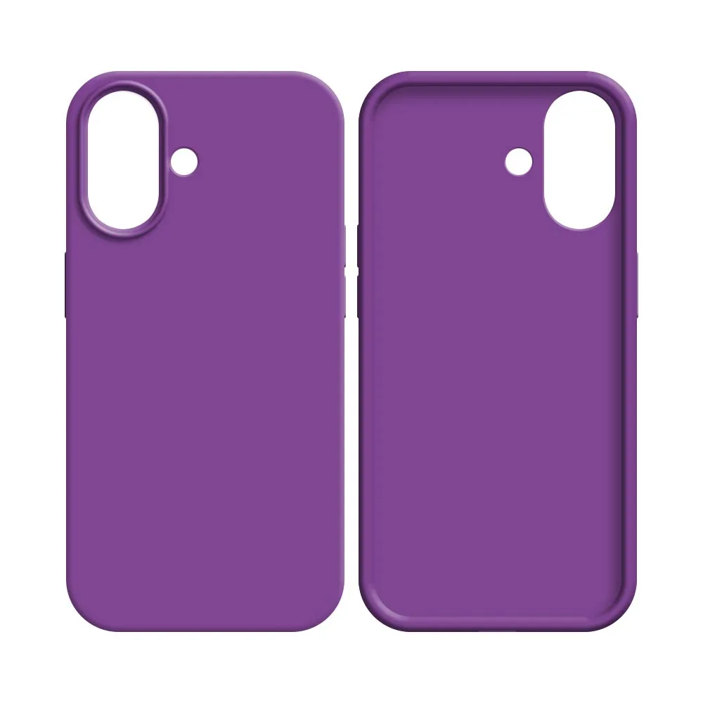 Coque Silicone Compatible pour Apple iPhone 16 Plus Mauve