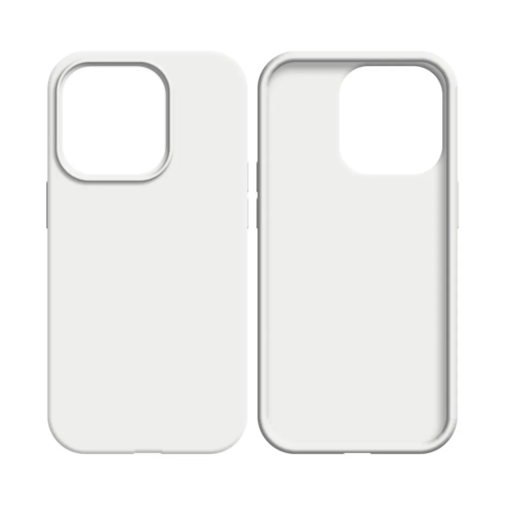 Coque Silicone Compatible pour Apple iPhone 16 Pro Blanc
