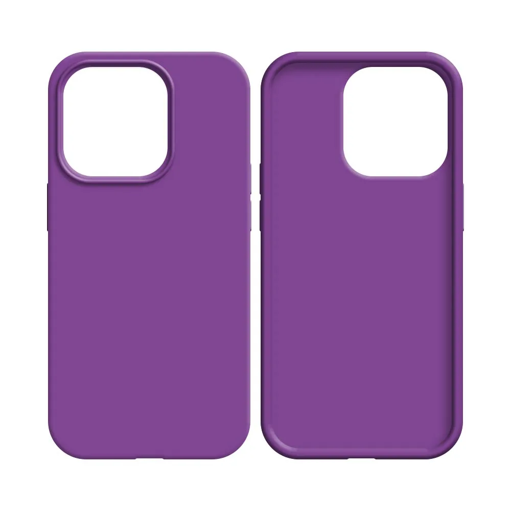 Coque Silicone Compatible pour Apple iPhone 16 Pro Mauve