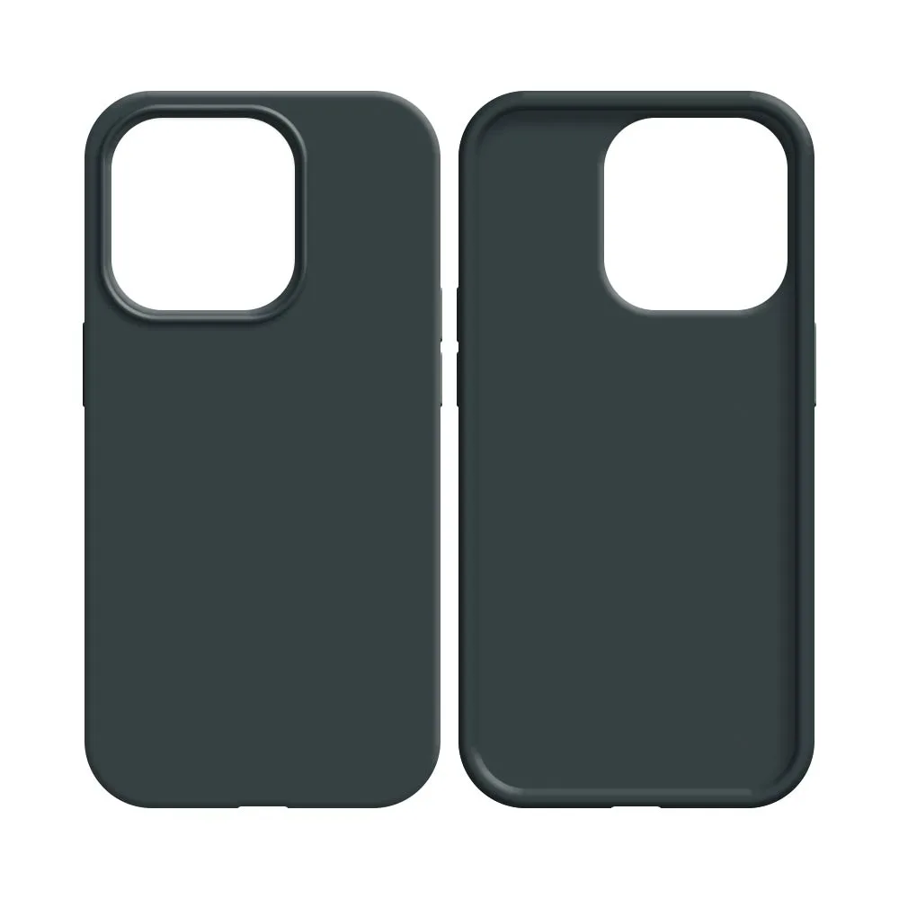 Coque Silicone Compatible pour Apple iPhone 16 Pro Max Noir