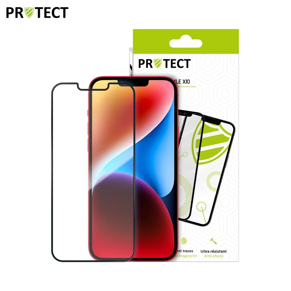 Pack Verre Trempé Intégral PROTECT pour Apple iPhone 13 Pro Max & 14 Plus x10 Noir — vue 2