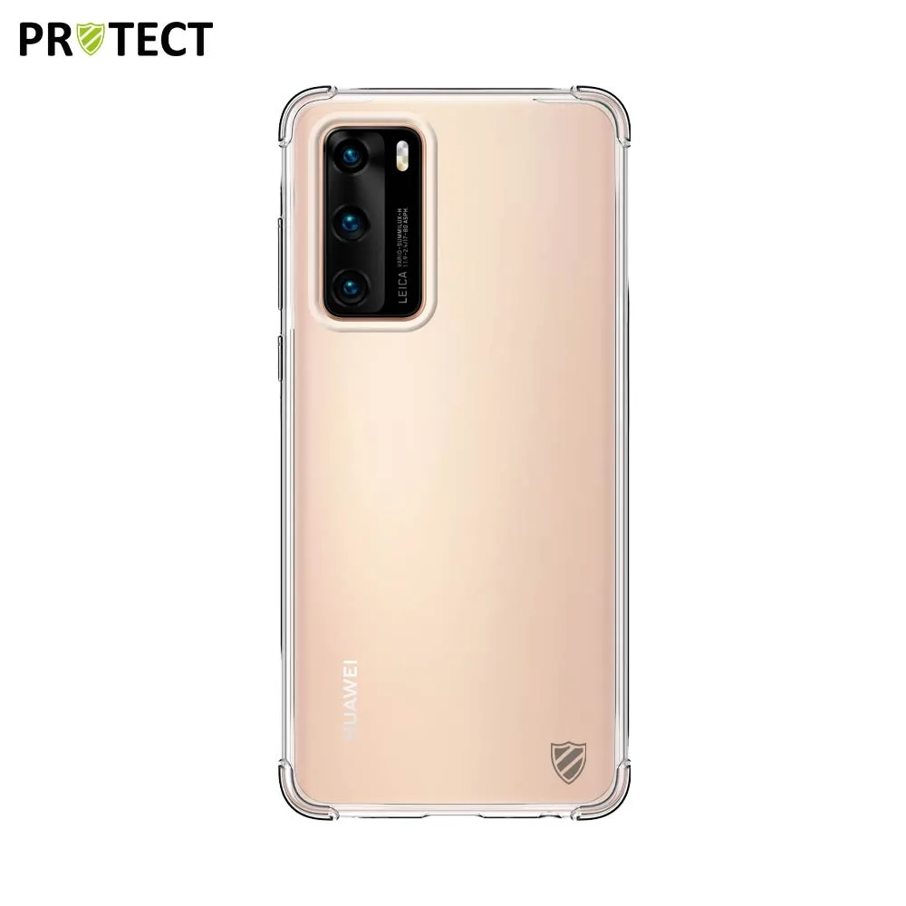 Coque Silicone Renforcée PROTECT pour Huawei P40 Transparent