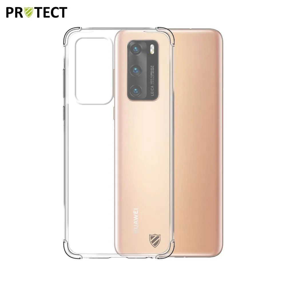 Coque Silicone Renforcée PROTECT pour Huawei P40 Transparent