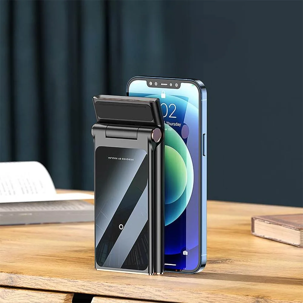 Station de Charge sans Fil Kuulaa Pliable 3 en 1 Noir — vue 2