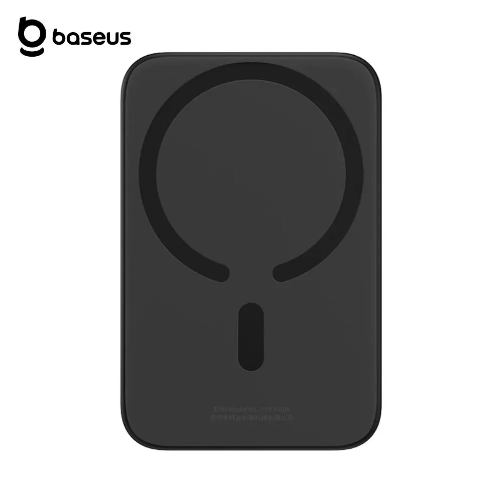 Batterie Externe Power Bank Sans Fil Magnétique Baseus PPCXW06 6000mAh 20W (avec Câble Type-C vers Type-C) PPCX020001 Noir — vue 3