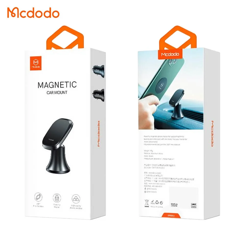 Support Smartphone Magnétique pour Voiture Mcdodo Noir — vue 4