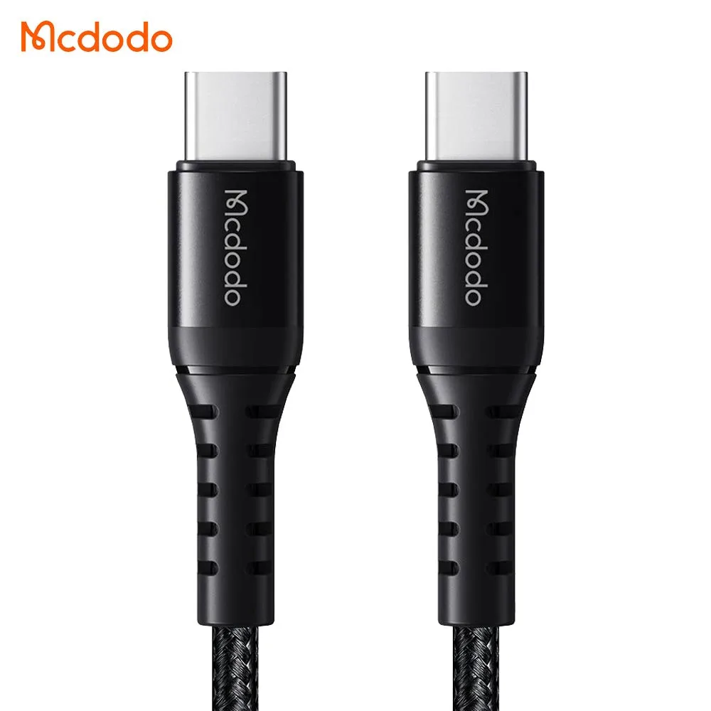 Câble Data USB-C vers USB-C Mcdodo 60W 1m Noir