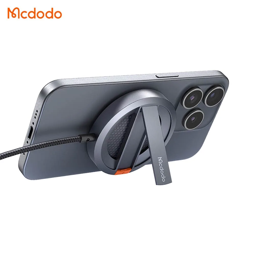Chargeur à Induction Mcdodo 15W pour iPhone (avec Support Pliable) Noir — vue 2