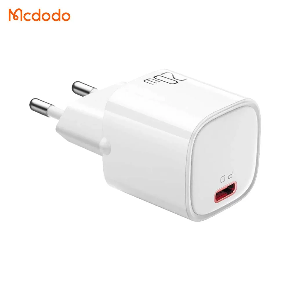 Chargeur Secteur USB-C Mcdodo Charge Rapide 20W Blanc