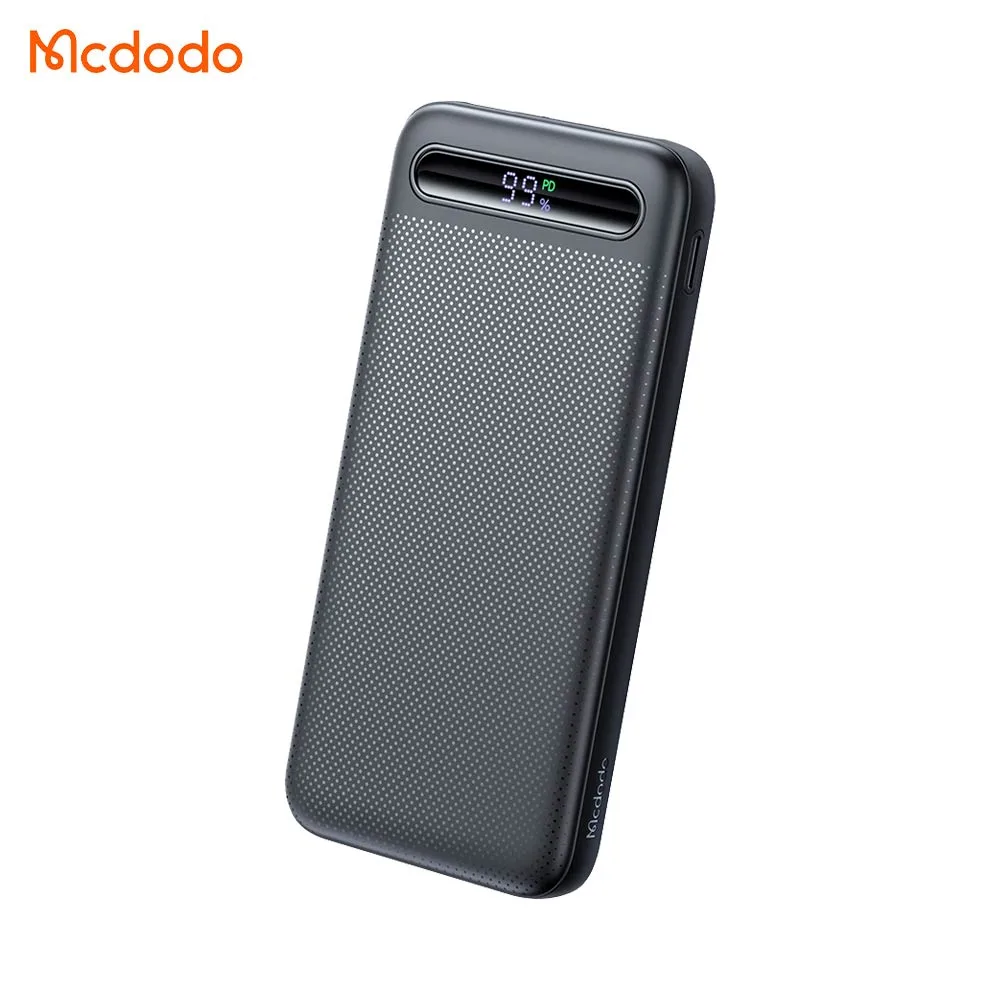 Batterie Externe Power Bank Mcdodo 22.5W 10000mAh (avec Écran Digital) Noir
