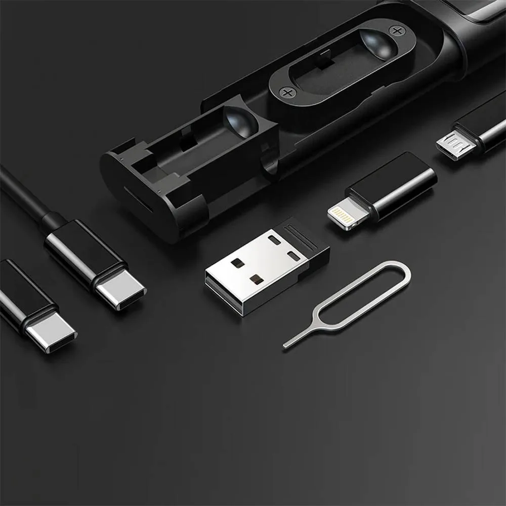 Kit d'Accessoires Mcdodo (Connecteur Type-C + USB + Lightning + MicroUSB) Noir