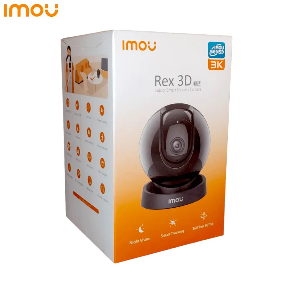 Caméra de Surveillance Imou Rex 3D 5MP 3K Noir — vue 3