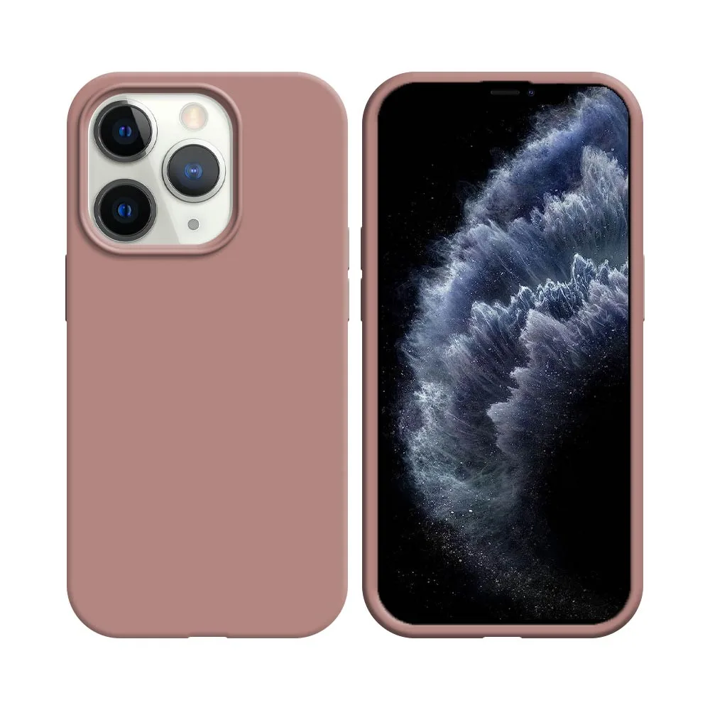 Coque Silicone Compatible pour Apple iPhone 11 Pro Max Rose